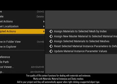 材质和实例选项 - Blutility Plus - Material and Instance Options