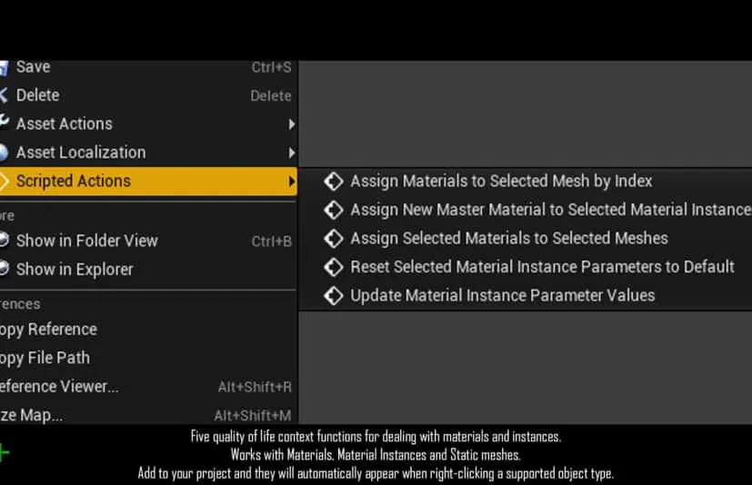 材质和实例选项 - Blutility Plus - Material and Instance Options