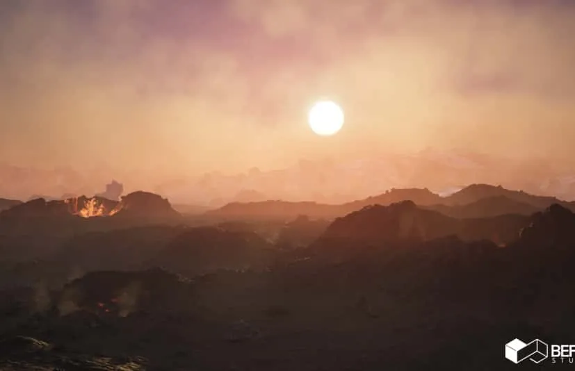 火山地形环境与地形散布工具 - Volcano Land Environment w/ Terrain Scatter Tool (Exterior, Natural, VFX)
