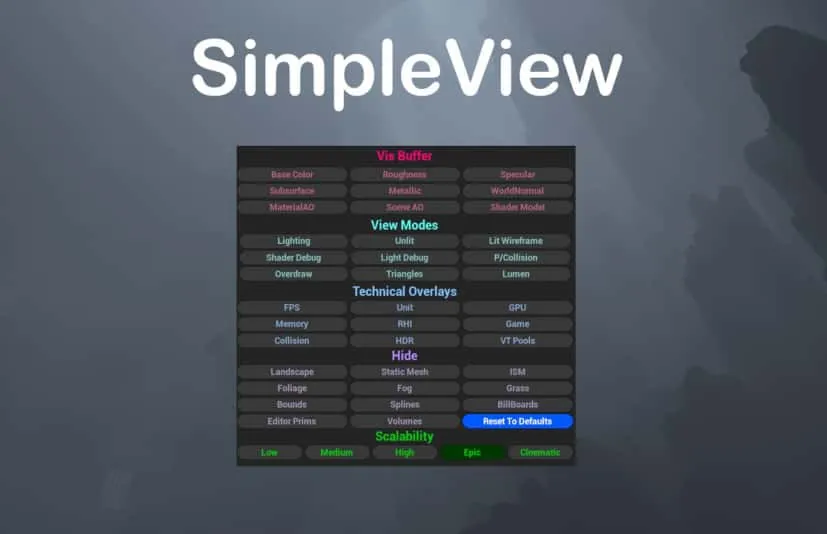 简易视图 - SimpleView