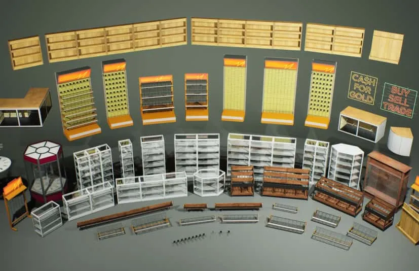 商店 第4卷 - 展示与计数器 - Stores VOL.4 - Displays and Counters