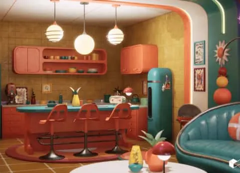 复古波普艺术生活空间环境 - Retro Pop Art Living Space Environment