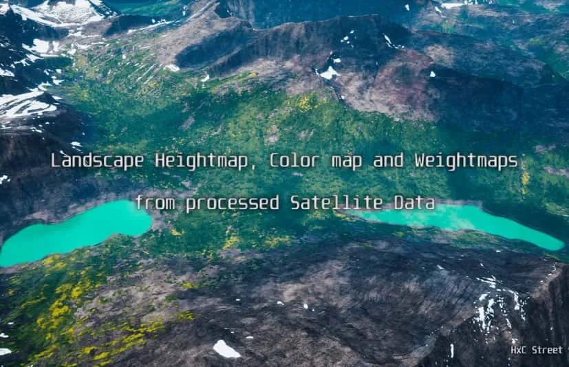 冰川国家公园 - Landscape Glacier National Park - Real Scale Satellite Data