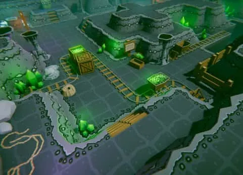 复古低多边形模块化像素艺术地牢套件 - Deepstone Caves - Retro Lowpoly Modular Kit for Pixel-Art Dungeons
