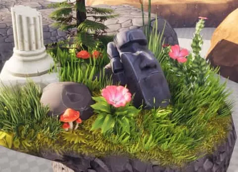 3D风格化手绘环境资产包 - 3D Stylized Handpainted Environment Asset Pack