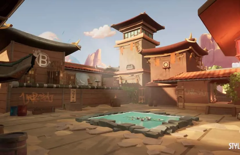 风格化第一人称射击亚洲神庙 - Stylized FPS Asian Temple