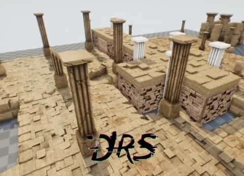 风格化废墟模块化包 V01 - Stylized Ruins Modular pack V01