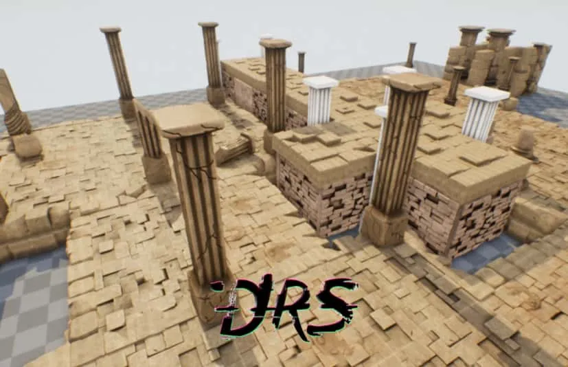 风格化废墟模块化包 V01 - Stylized Ruins Modular pack V01