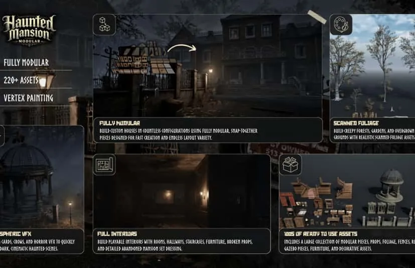 模块化鬼屋 - Modular Haunted Mansion (Haunted Mansion, Haunted House, Modular House, Mansion)