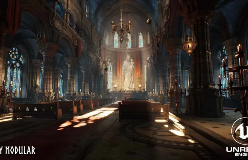 模块化大教堂 - Modular Cathedral (Gothic Cathedral, Modular Cathedral, Victorian Cathedral)