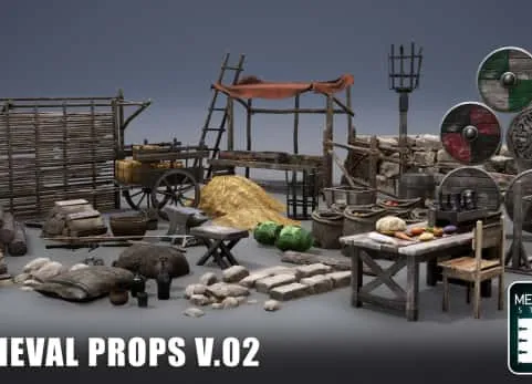 中世纪道具包 Medieval Props Pack