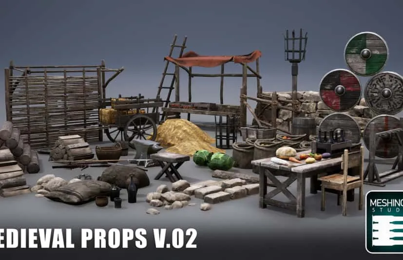 中世纪道具包 Medieval Props Pack