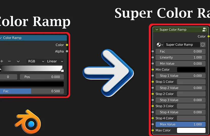 blender超级颜色渐变 Super Color Ramp v1.0