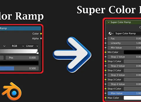 blender超级颜色渐变 Super Color Ramp v1.0