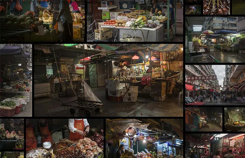 香港市场街道-Asian Market
