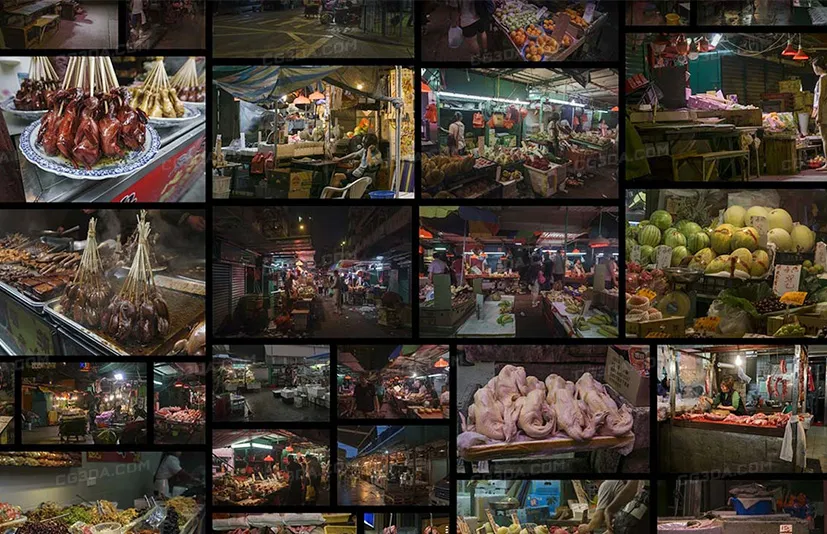 香港市场街道-Asian Market