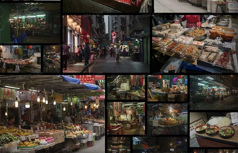 香港市场街道-Asian Market