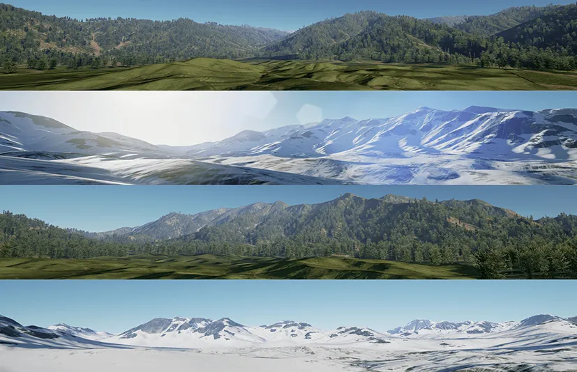 地形背景 - Landscape Backgrounds