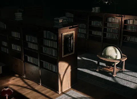 欧式复古图书馆书房游戏场景资产 Vintage Office