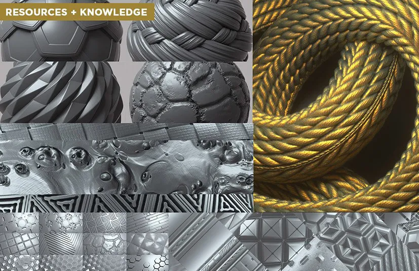终极包 - 255 种可平铺置换/Alpha 图案（第 1 部分 + 第 2 部分） - 255 Tileable Displacement Alpha Patterns
