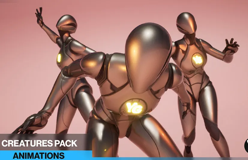60个生物动作捕捉动画 - 60 Creatures Mocap Animations
