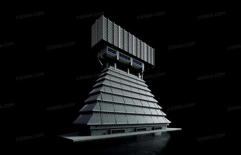 反乌托邦科幻建筑-Brutalist