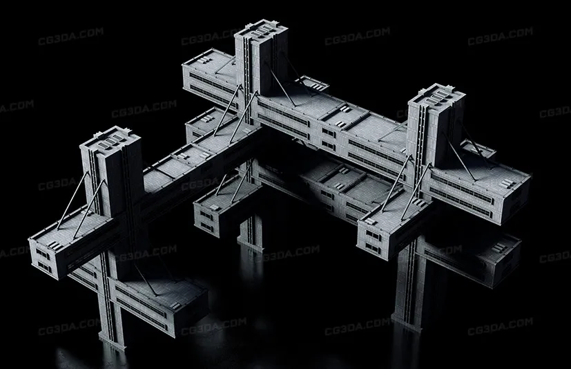反乌托邦科幻建筑-Brutalist