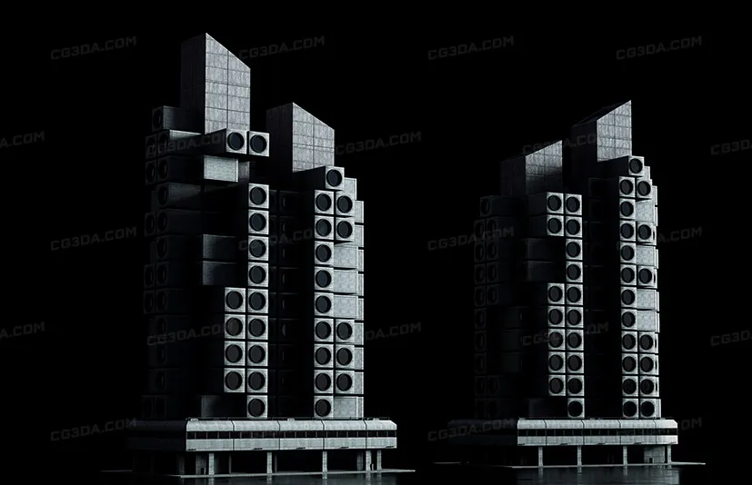 反乌托邦科幻建筑-Brutalist