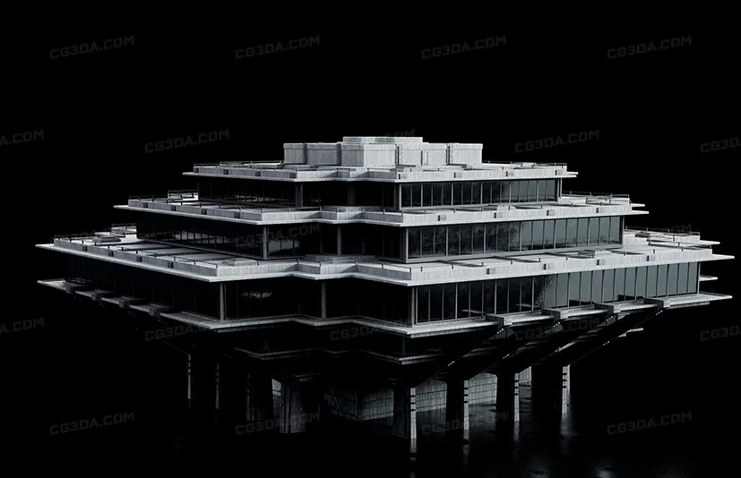 反乌托邦科幻建筑-Brutalist