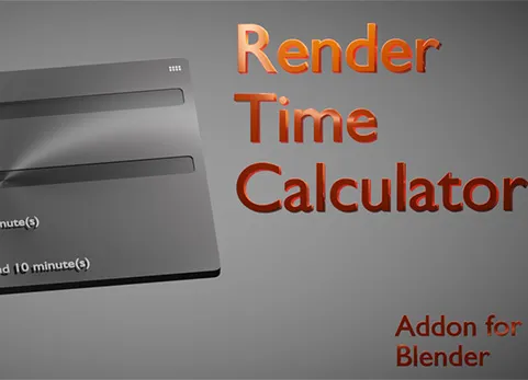 blender渲染时间计算器 - Render Time Calculator v3.0