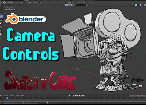 Blender插件 SketchN Camera Controls v4.3.0a 相机控制快照工具