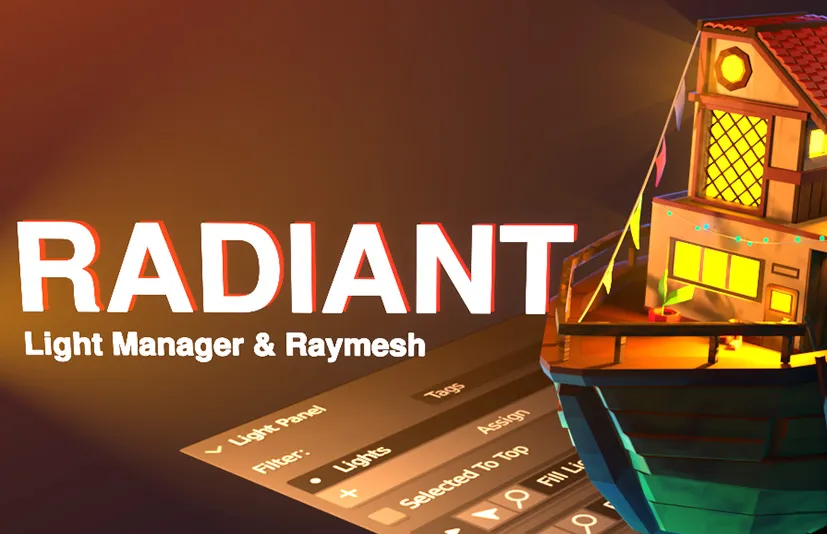 blender插件 神光与光线管理工具 Radiant - Light Management Tool v1.3.2