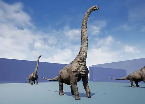 侏罗纪蜿龙恐龙角色模型 - Brachiosaurus Sauropod