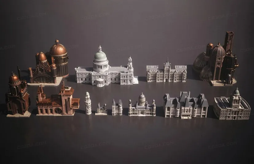 西方贵族建筑-Mini Kit Aristocracy