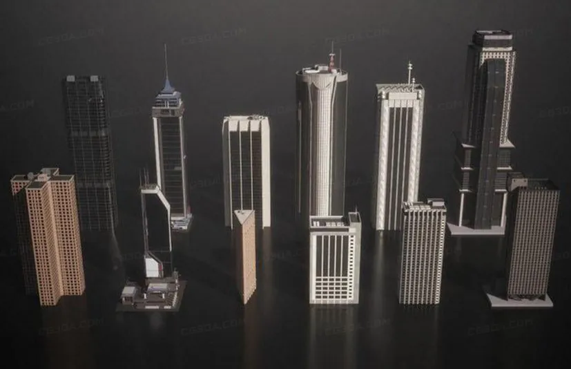 现代摩天大楼-Mini Kit Skylines