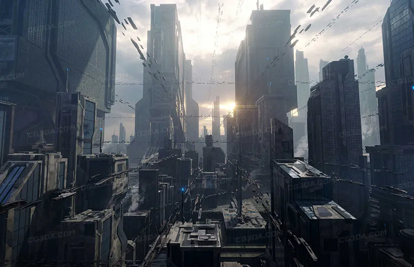 未来科幻工业建筑-Sci-Fi Industrial