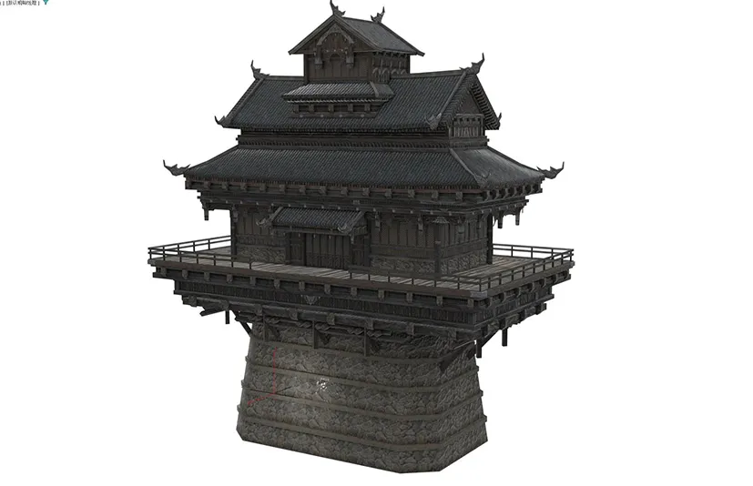 古代日本多层宫殿建筑 - Multi story palaces of ancient Japanese architecture in Asia