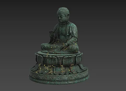 青铜佛像 - A bronze Buddha statue