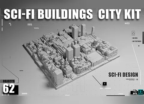 科幻建筑城市 - SCI-FI BUILDINGS CITY KIT