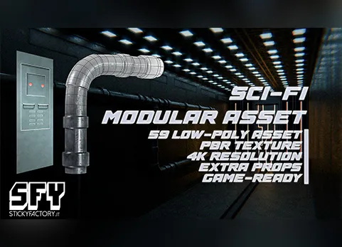 科幻模块化资产包 - Sci-Fi Modular Asset Pack