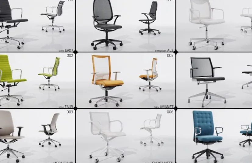 3D座椅家具 - Viz-People 3D Seating Furniture FBX