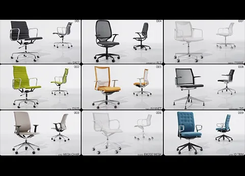3D座椅家具 - Viz-People 3D Seating Furniture FBX