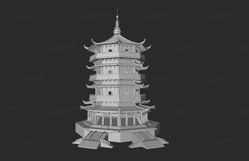 古建筑38-塔楼