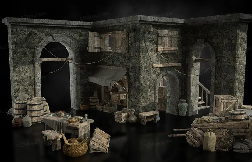 中世纪街道市场-Medieval Market