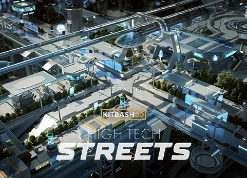 未来科幻城市街道-High Tech Streets