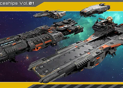 宇宙飞船模型包 Spaceship Pack 1