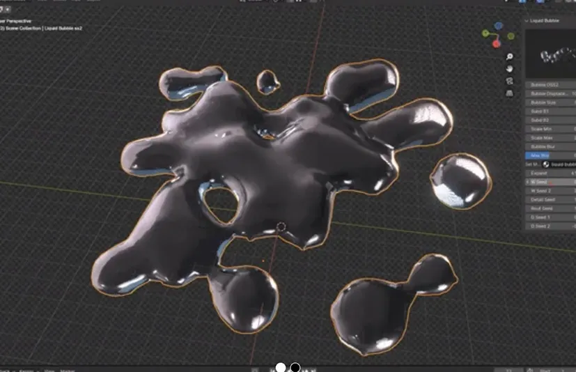 blender液体气泡插件 V2 - Liquid Bubble Addon V2