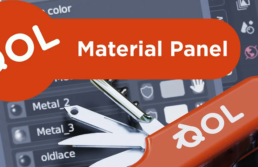 blender Qol工具 材质面板 Qol Tools Material Panel v1.2.4