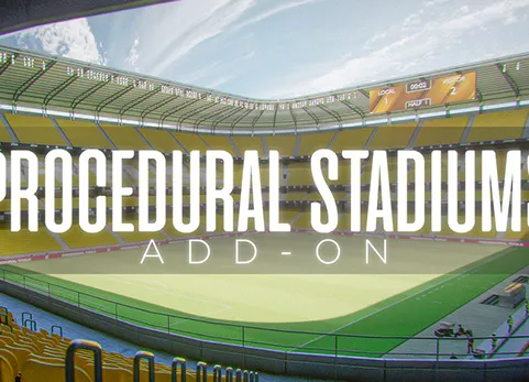 Blender插件 Procedural Stadiums 1.01一键生成体育场馆建筑型