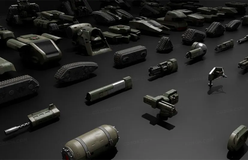 坦克装甲战车-Veh: Tanks - CG3DA